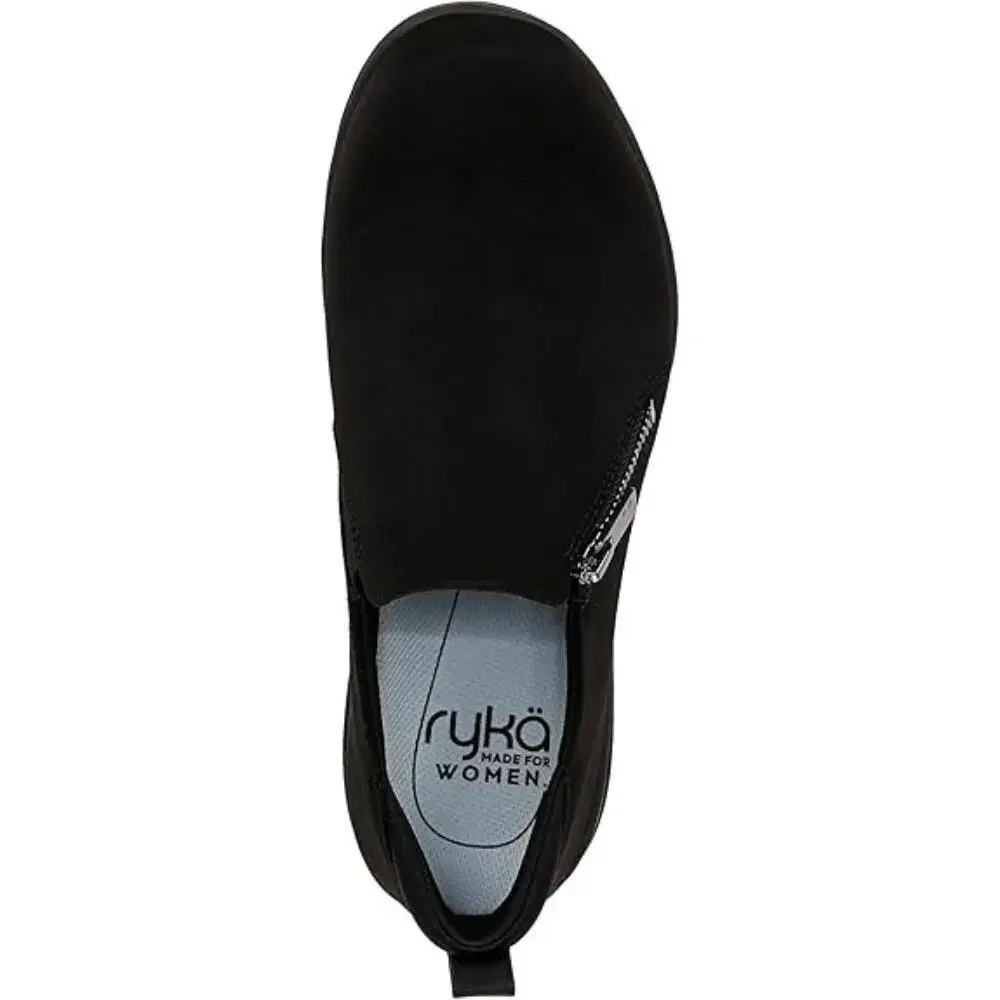 Ryka Luminous I8637F1002 Sneakers Women's 10 Black Slip On Walking Shoes GAL1068